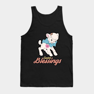 Easter Blessings - Cute Easter lamb Tank Top